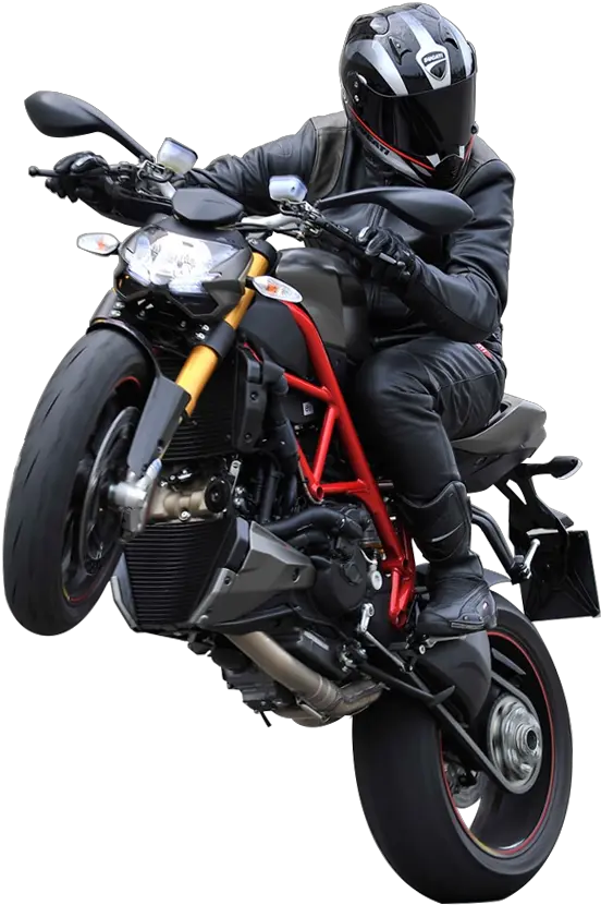 Download Hd Browse Gallery Streetfighter 2015 Ducati Motorbike And Rider Transparent Background Png Motorcycle Transparent Background