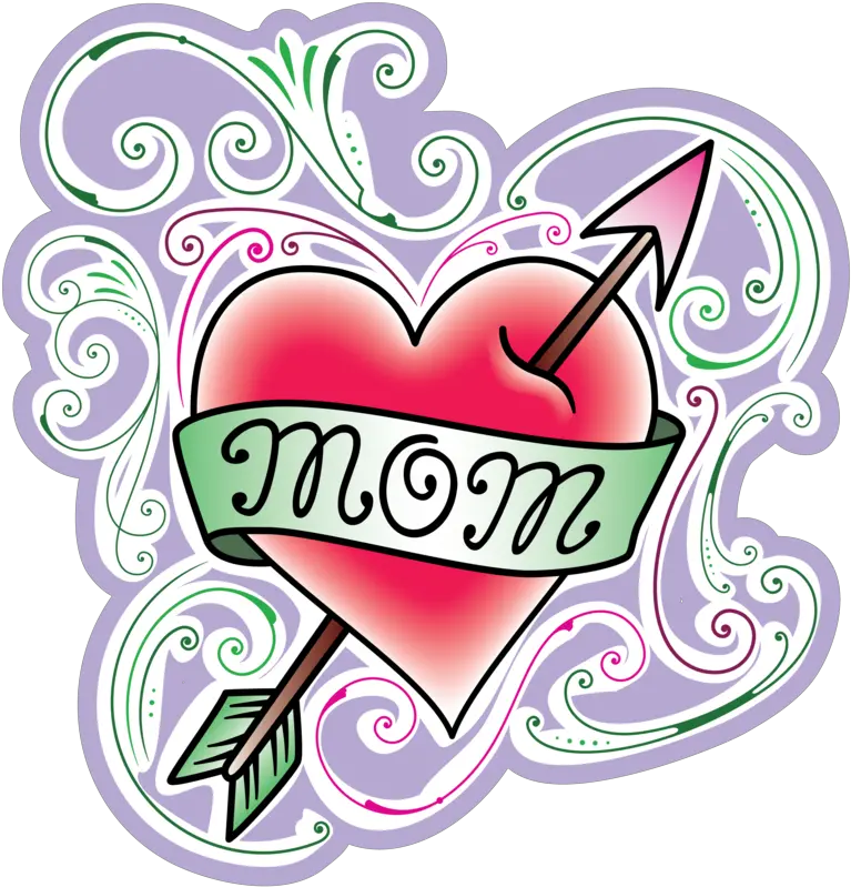 Mom Heart Tattoo Red Handed Fpg Wheelchairwalker Bag Heart Png Mom Tattoo Png