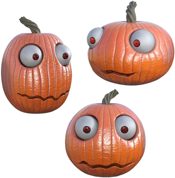 Funny Pumpkins 3d Render Free Image On 2496051 Png Halloween Pumpkins Png