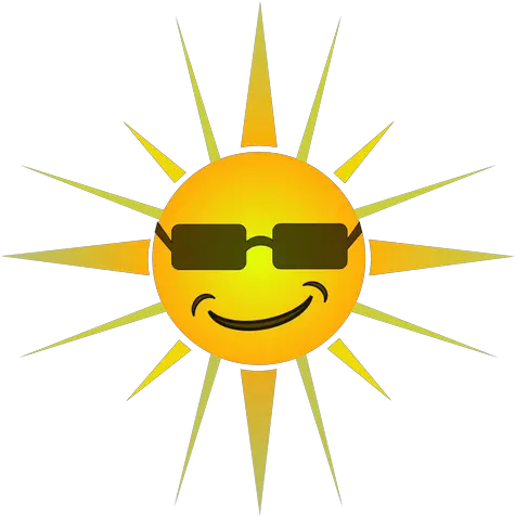 Cool Happy Sun Vector Image Public Domain Vectors Happy Birthday Surf Board Png Sun Rays Icon