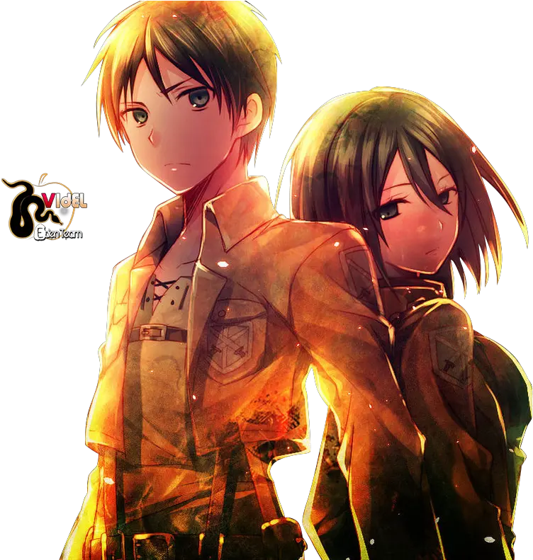 Titan Mikasa Ackerman Eren Mikasa X Eren Cute Png Attack On Titan Png