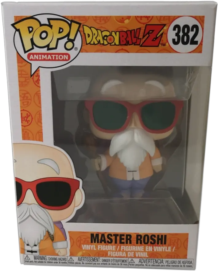 382 Dragon Ball Z Master Roshi Vinyl Figure Majin Vegeta Funko Pop Png Master Roshi Png