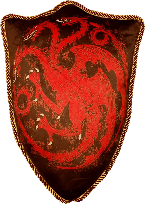 Download Hd Game Of Thrones House Shield Game Of Thrones Pillow Png Targaryen Sigil Png