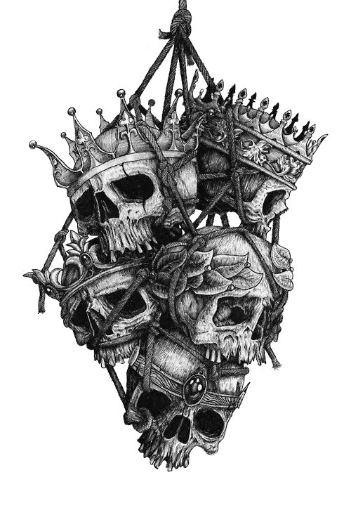 Download Tattoo Head Skull Crown Human Symbolism Hq Png Bag Of Skulls Tattoo Skull Transparent Background