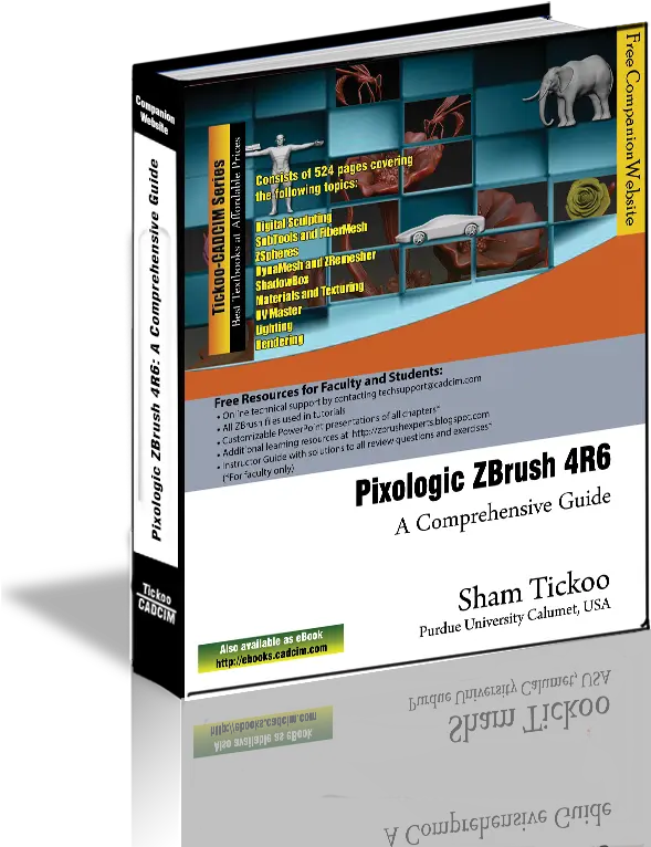 Pixologic Zbrush 4r6 A Comprehensive Guide Book By Prof Vertical Png Zbrush Logo Png