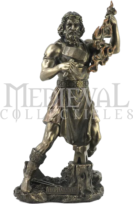 Greek God Hephaestus Statue Wu1122 By Medieval Hephaestus Greek God Statue Transparent Png Roman Statue Png