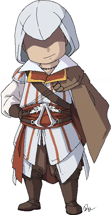 Download Chibi Ezio By Assassin Creed Ezio Chibi Assassins Creed Chibi Png Assassin Png