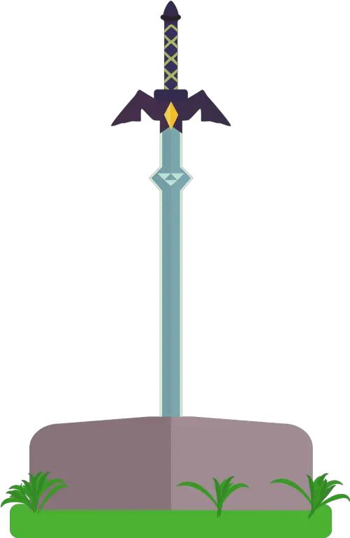 Master Out Legend Of Zelda Master Sword Vector Png Sword Vector Png