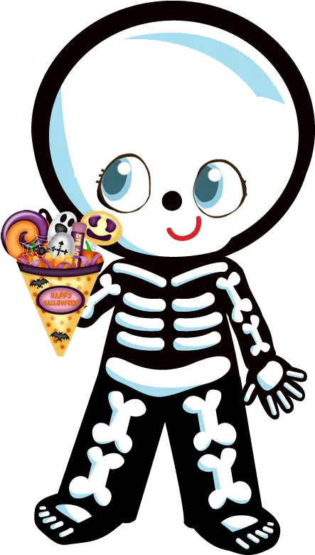 Download Hd Doll Clipart Halloween Skeleton Halloween Cute Clip Art Skeleton Png Halloween Clipart Transparent