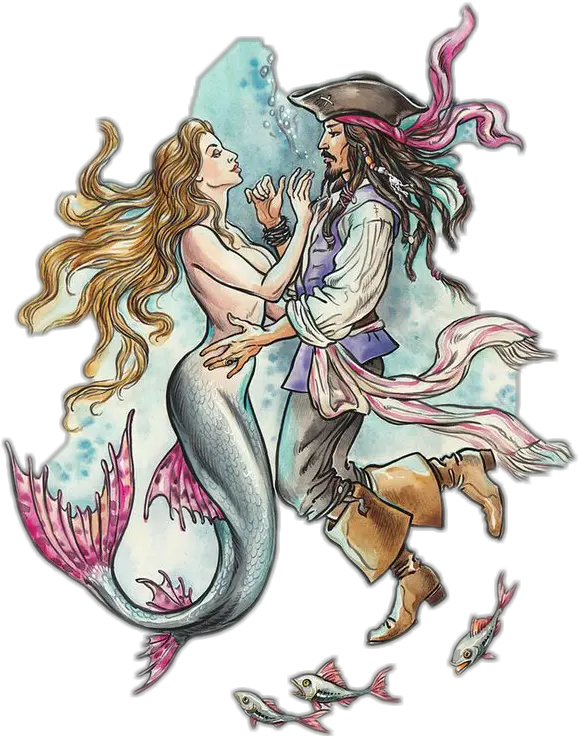 Mermaid Scales Lovers Pirate Jacksparrow Jack Sparrow Pirates Of The Caribbean Mermaid 2019 Png Mermaid Scales Png