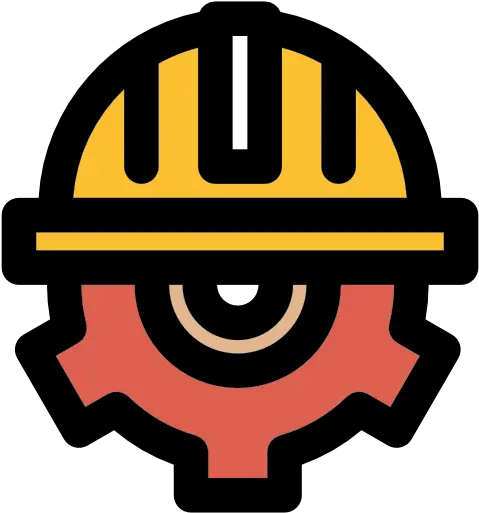 Helmet Gear Cogwheel Construction Worker Icon Icone Engenheira Png Construction Hat Icon