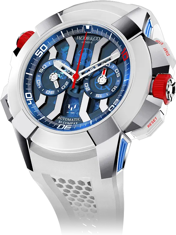 Epic X Chrono Messi Titanium Jacob U0026 Co Timepieces Jacob And Co Messi Png Messi Transparent