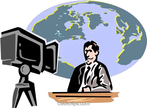 News Anchor Royalty Free Vector News Anchor Clipart Png Anchor Transparent Background