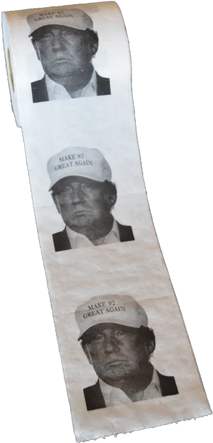 Donald Trump Toilet Paper Make 2 Great Again Printedtpcom Poster Png Donald Trump Transparent Background