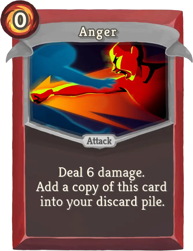 Anger Slay The Spire Cards Png Anger Png