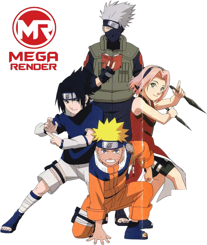 Render Naruto Classico Time 7 Kakashi Hatake Sasuke Uchiha Kakashi Naruto Sakura Y Sasuke Png Sakura Naruto Png