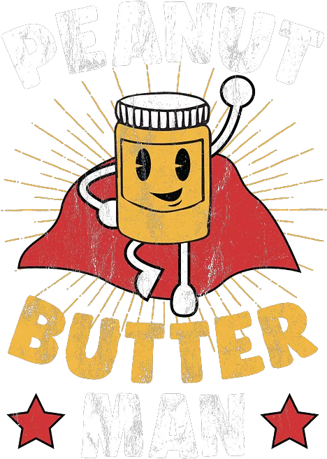 Peanut Butter Man Hero Superhero Cape Save Duvet Cover For 3 Hotel Stars Clipart Png Peanut Butter Jelly Time Buddy Icon