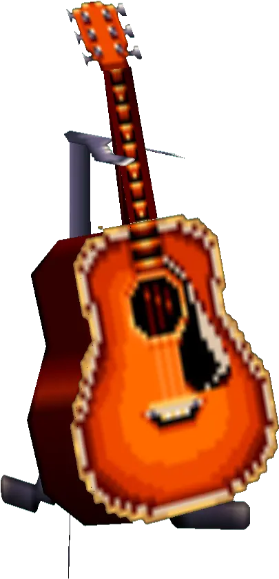 Country Guitar Animal Crossing Animal Crossing Wiki Hybrid Guitar Png Wii Icon Guitar