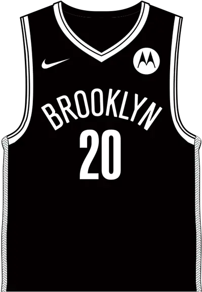 Nets Uniform History Brooklyn Nba Jersey Clipart Png Brooklyn Icon