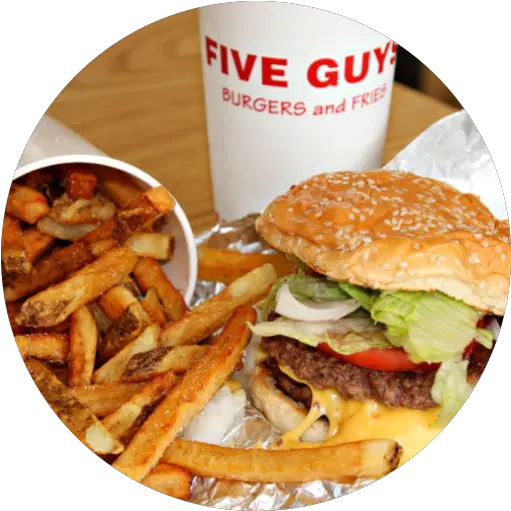 Five Guys Burger And Fries Five Guys Png Burger And Fries Png