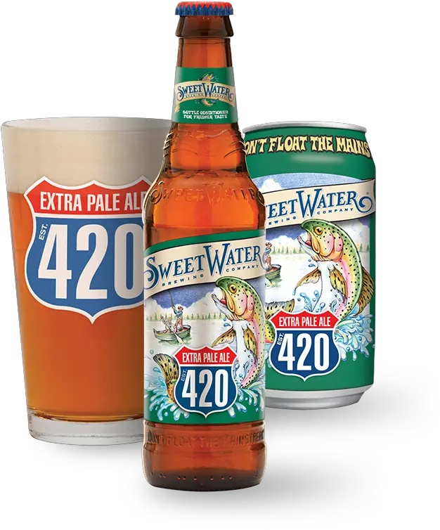 420 Extra Pale Ale Sweetwater Brewing Company Sweetwater 420 Beer Png 420 Png