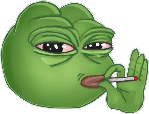 Pepe The Frog Youtube Sticker Telegram Pepe Joint Png Pepe The Frog Transparent