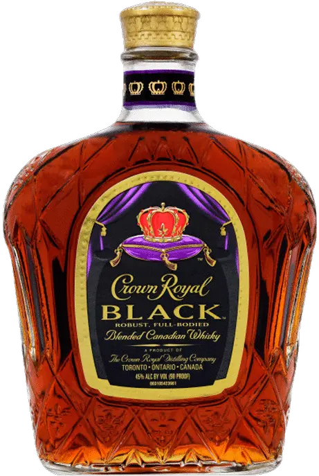 Black Blended Canadian Whisky Crown Royal Black Label Png Crown Royal Png