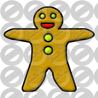 Gingerbread Man Picture For Classroom Therapy Use Great Happy Png Gingerbread Man Transparent