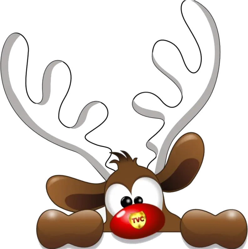 Rudolph Nose Transparent Png Reindeer Head Christmas Clipart Rudolph Nose Png