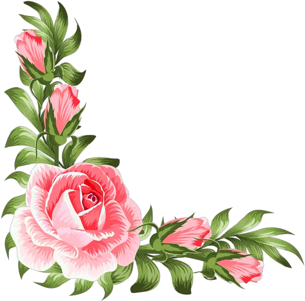 Flower Corner Png Picture 632112 Flower Png Corner Png