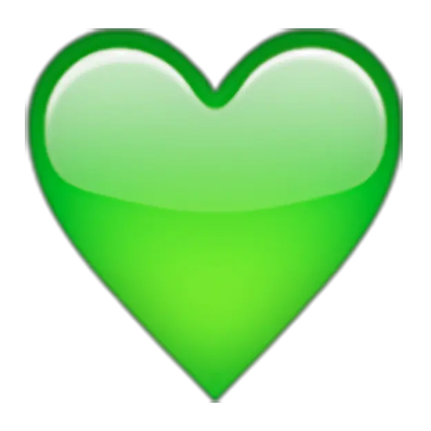 Heart Emoji Green Symbol Yellow Green Emoji Heart Png Emoji Hearts Transparent