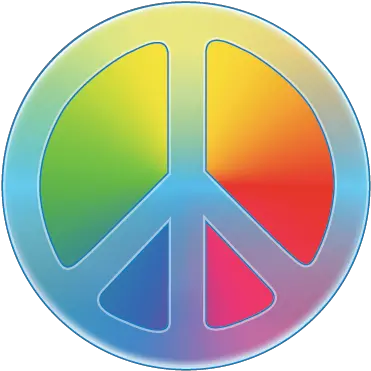 Colourful Peace Sticker Color Del Simbolo De La Paz Png Peace Sign Logo