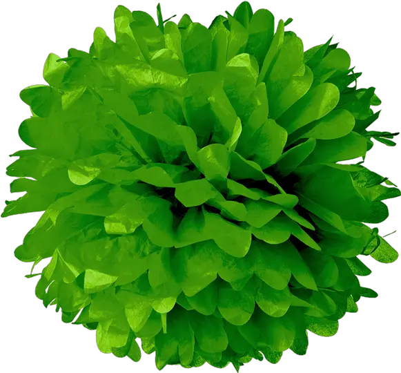 Download Hd Kelly Green Tissue Pom Poms Pom Pom Png Pom Pom Png