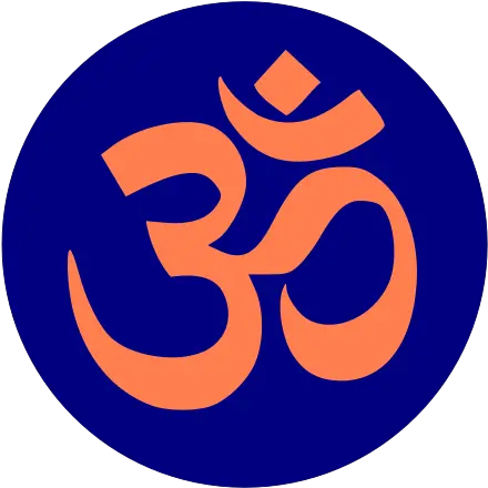 Aum Om Navy Blue Circle Coral Tenets Of Hinduism Png Om Symbol Png