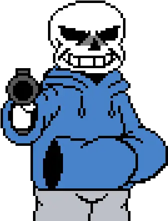 Sans With A Gun Undertale Sans With A Gun Jpeg Png Gun Emoji Transparent