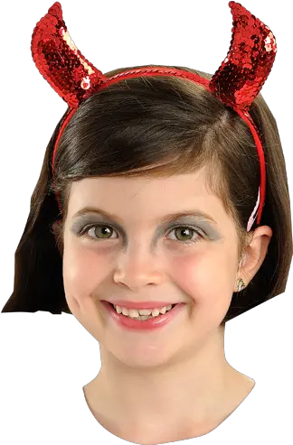 Download Hd Red Devil Horns Large Røde Djævlehorn Girl Png Devil Horn Png