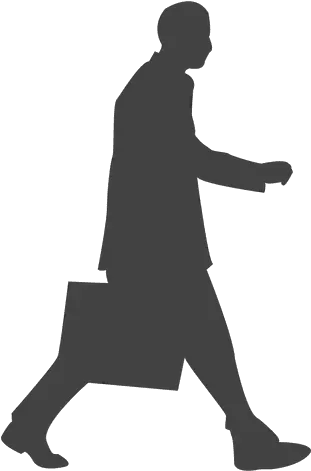 Business Executive Walking Silhouette Transparent Png Silhouette Man Walking With Briefcase Wheelchair Silhouette Png