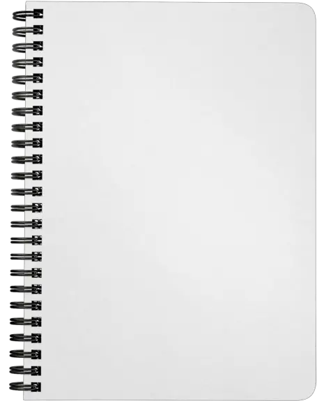 Spiralbound Notebook Notebook Spiral Binding Png Notebook Paper Png