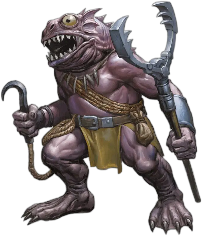 Download Dungeons Demon Humanoid Dragons Supernatural Kuo Toa 5e Png Demon Transparent Background