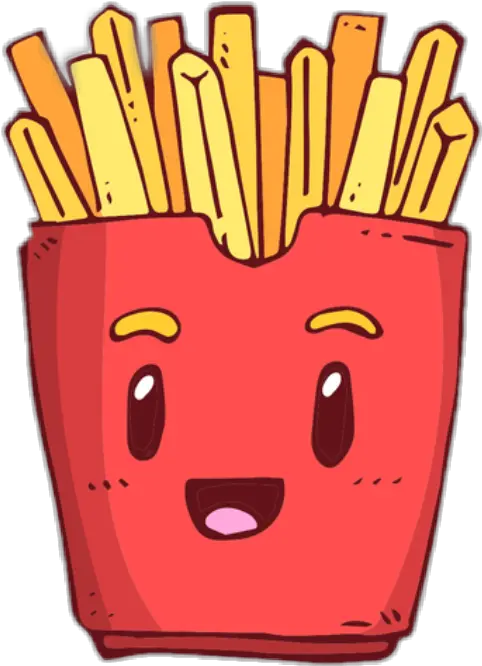 Papasfritas Potato Chips Frenc Cute French Fries Png French Fries Png