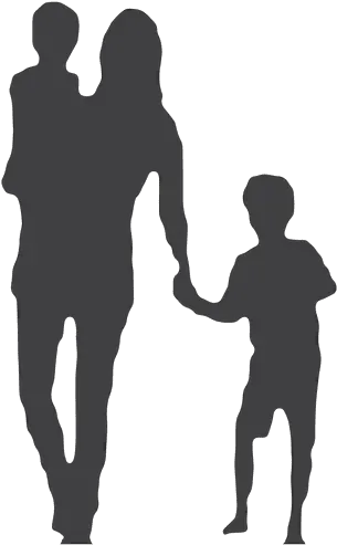 Pin Silhouette Mother And Kids Png Person Silhouette Png