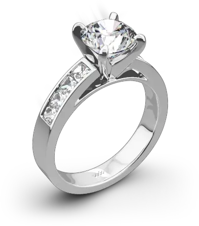 Channel Gold Diamond Ring Png Wedding Ring Transparent