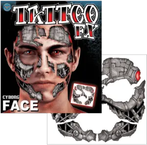 Tinsley Transfers Face Tattoos U2013 Angels Fancy Dress Warehouse Zombie Png Face Tattoo Transparent