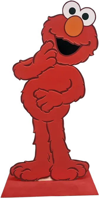 Download Sesame Street Elmo Standee Full Size Png Image Elmo Standing Elmo Transparent