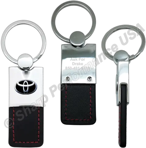 Download K0206 Leatherette U0026 Metal Keychain With Contrast Metal With Leatherette Keychain Png Stitching Png