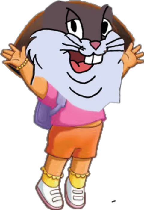 Big Chungus And Dora Transparent Dora The Explorer Transparent Png Big Chungus Png