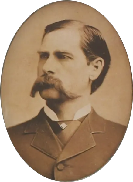 Filewyatt Earp Portraitpng Wikimedia Commons John Wayne Wyatt Earp Handlebar Mustache Png