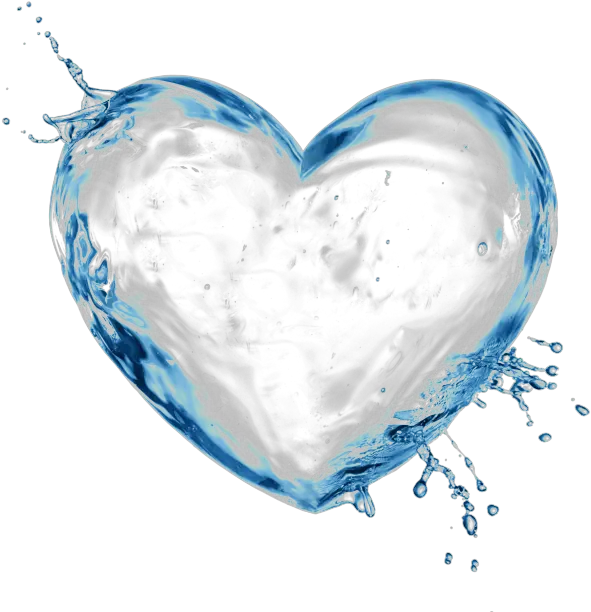 Gotas De Agua Water Heart Splash Png Agua Png