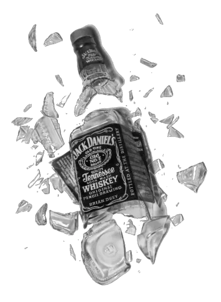 Jack Daniels Bottle Transparent Png Jack Daniels Bottle Breaking Broken Bottle Png