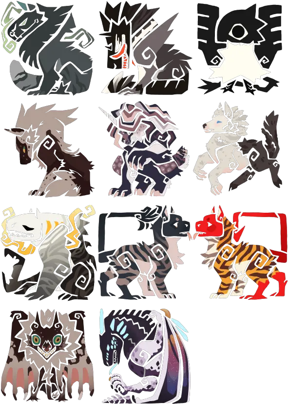 Mohu Styled Icons By Kingcorvidae Fur Affinity Dot Net Fictional Character Png Monster Hunter Icon